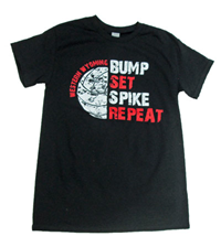 Bump Set Spike Repeat Volleyball T Shirt