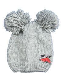 Double Pom Knit Hat