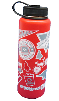 H2go Bottle 40 Oz W/Stickers