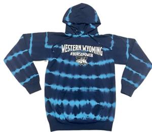 #Horsepower Blue Tie Dye Hoodie