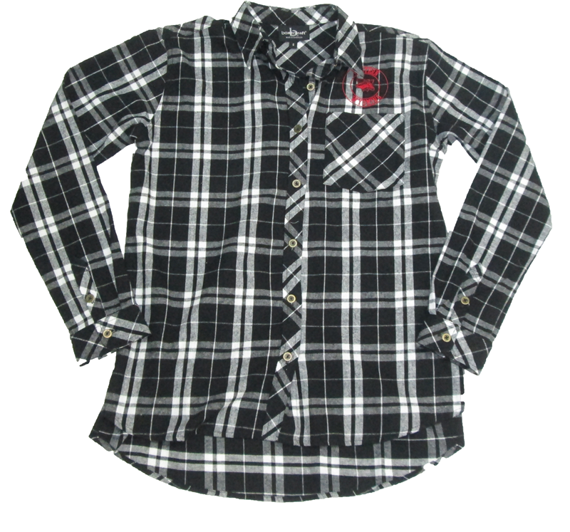 Ladies Black/White Flannel Shirt | Western Wyoming Community College Bookstore