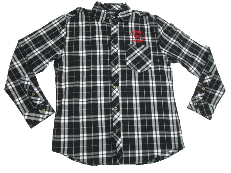 black and white checkered flannel mens