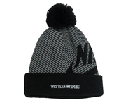 Nike Striped Pom Beanie Black