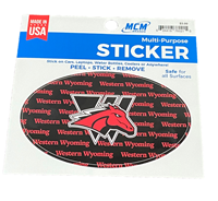 Oval Western Wyoming W/Horse Sticker