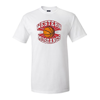 Western Mustangs Basketball T-Shirt