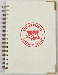 Western Wyoming Community College Woven Paper  Notebook